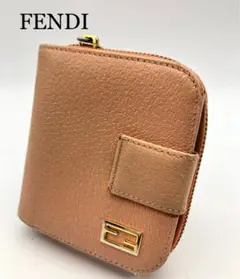 フェンディ ブランド オレンジ 折り財布 お洒落 レディース