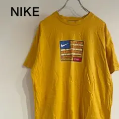 【レア】ナイキ Tシャツ 00s イエロー プリント アメリカ国旗風 古着