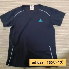 adidas　半袖シャツ　150サイズ　ネイビー
