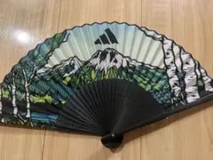 山と森林のデザイン 扇子