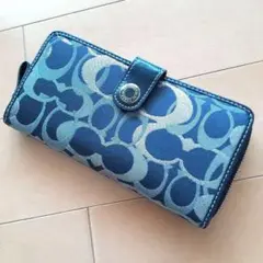 COACH ネイビー 長財布　新品未使用