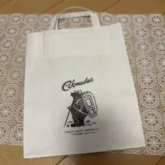 Colmaster ショッピングバッグ クマ イラスト付き 白