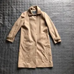 ユナイテッドアローズ カシミヤ混 ロングコート ステンカラー ベージュ 38