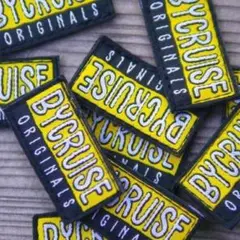 1枚 BYCRUISE ネームワッペン バイクルーズ