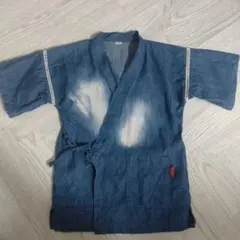 デニムブルー 甚平 サイズ100cm