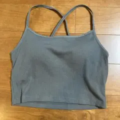 GUグレーリブタンクトップ Sサイズ