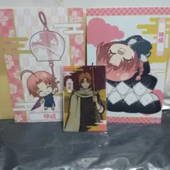 銀魂　キャラポップストア　花鳥風月　ガラポン　ゲーム　神威　クリアシート　特典