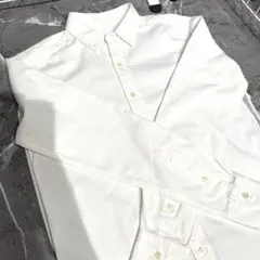 john's surf ホワイト コットン ボタンダウン シャツ