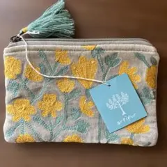 花柄レトロポーチ(未使用品)