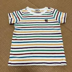 ミキハウス　DOUBLE.B ストライプ Tシャツ 90cm