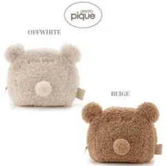 【新品】gelato pique ベアポーチ ベージュ クマ ルームウェア