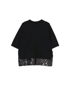 25SS 今季　ADORE アドーア スパングルヘムジャージーカットソー