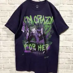 JOKER バットマン DCコミックス Tシャツ M ダークパープル 1873