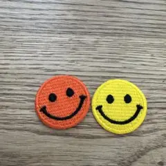 【未使用】　アイロンワッペン　ニコちゃん　2枚