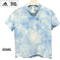 adidas golf アディダス ゴルフ 半袖タイダイプリントモックシャツ L