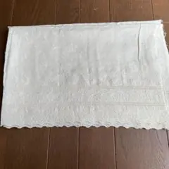 綿ガーゼ布地　レース付き