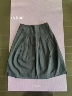 INDIVI　ネイビー　スカート　サイズ36