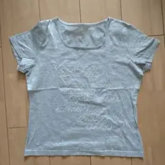GIO SPORT グレー 半袖 Tシャツ スパンコール