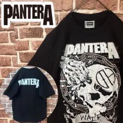 【Lサイズ】パンテラ☆バンドTシャツ　両面プリント　デカロゴ　ブラック
