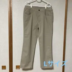 快適サマードライストレッチパンツ　ベージュ Lサイズ