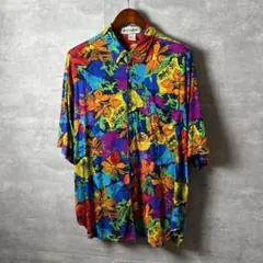 UNIONBAY 90s ヴィンテージ レーヨン アロハシャツ 香港製 XL