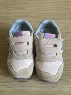 New Balance ベージュ/パープル スニーカー 14cm