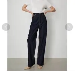 ✨極美品✨ AZUL by moussy　ハイウエストワイドデニム　濃紺　L