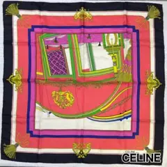 CELINE セリーヌ シルク100% スカーフ