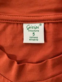 ジチピ　ポケットtシャツ　オレンジ