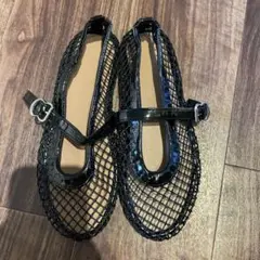 メッシュデザイン サンダル サイズ37 黒