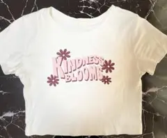 ショート丈 半袖 トップス Tシャツ Sサイズ ホワイト