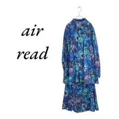 air read 花柄 総柄 スカートセットアップ 夏 涼しげ リゾート感 M