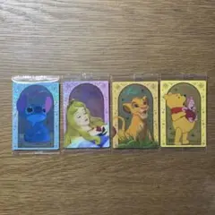 ディズニーキャラクターズ ウエハース　カード ４枚