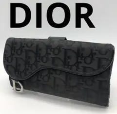 DIOR ブランド ブラック 長財布 トロッター お洒落 メンズ レディース
