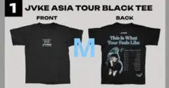 JVKE Tシャツ ASIA TOUR BLACK TEE サイズ M