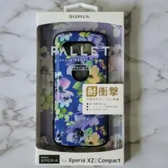 Xperia XZ2 Compact用　耐衝撃スマホケース　フラワーブルー　新品