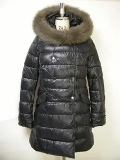 サイズ38(S相当)■新品■DUVETICAファー付ダウンコートEFIRADUE