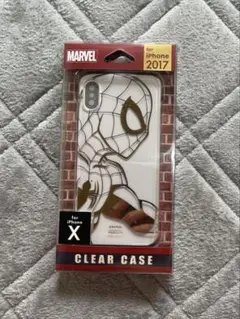 iPhone X スパイダーマン　クリアケース　marvel