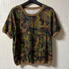 綿100%迷彩柄カットソ (新品未使用)