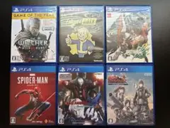 PS4ソフトセット（フォールアウト4, スパイダーマン, 他）