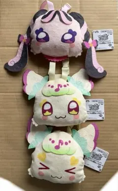 キミとアイドルプリキュア　ストラップ付き顔型ぬいぐるみポーチ　まとめ売り