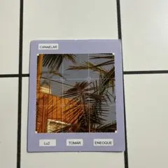 紫色の写真フレームシール