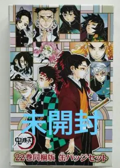 鬼滅の刃 22特典　同梱版缶バッジセット