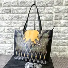ETRO　エトロ　トートバック　ブラック　ペイズリー　ロゴ　総柄