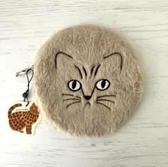 新品　松尾ミユキ　フラフィー　サーキュラーポーチ　キャット　B　猫　ねこ　ネコ