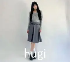 hugi フリルタックスカート(hug0134) グレー