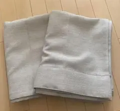 無印良品　防炎遮光性　2重織ノンプリーツカーテン　幅100×丈200cm 2枚