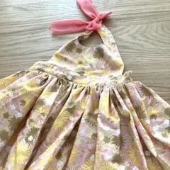 コムサ フォセット 花柄エプロンドレス