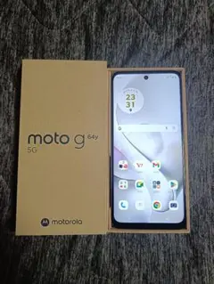 未使用に近い moto g 64y 5G 64GB シルバー