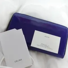 CELINE ラウンドジップ 長財布 パテントレザー